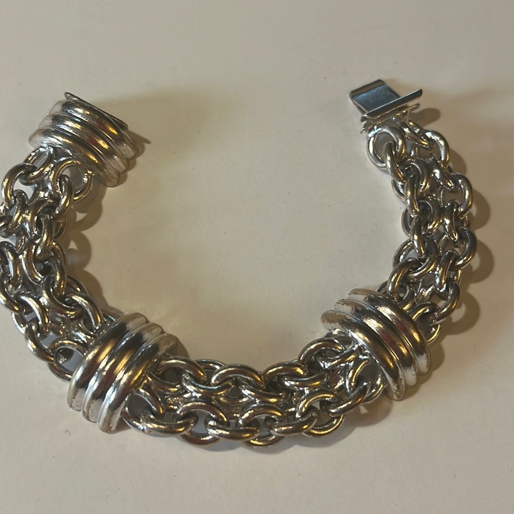 Silver Chain Link Stylish Bracelet